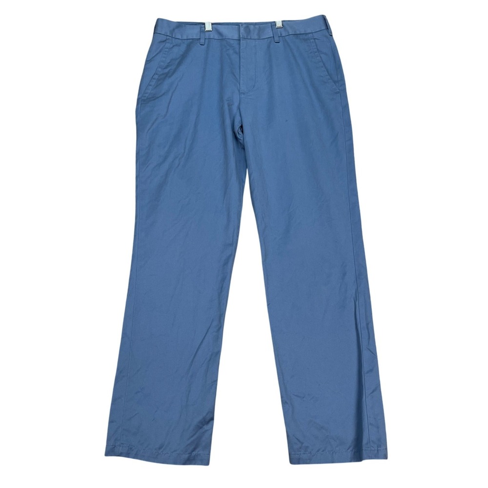 Bonobos Saturday Chino Pants Mens 31x32 Blue Straight Fit Twill Flat Front